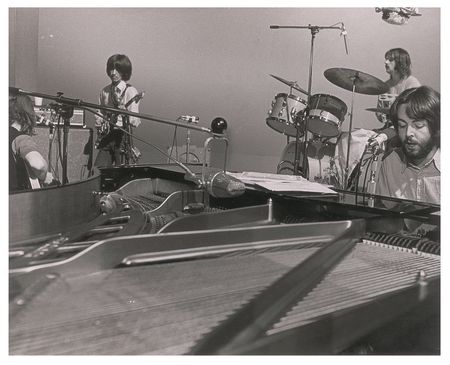 Lot #4041 Beatles (2) Original 1970 'Let It Be' Recording Sessions Photographs - Image 2