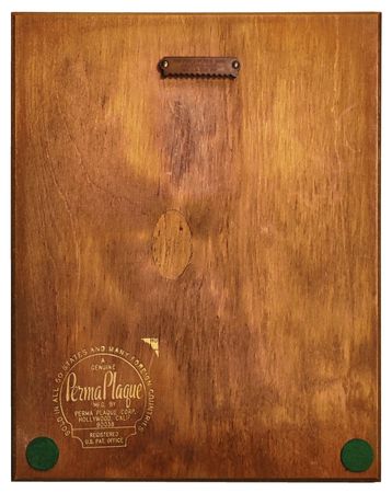 Lot #4024 Paul McCartney and Wings 'Band on the Run' Grammy Nomination Plaque - Image 2