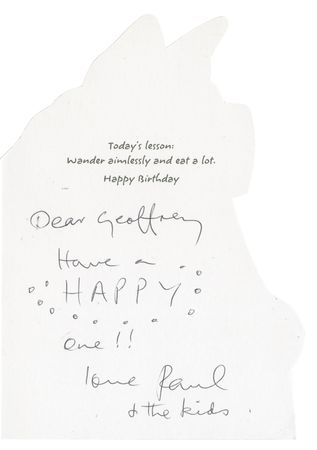Lot #4020 Paul McCartney Signed Birthday Card - Image 1
