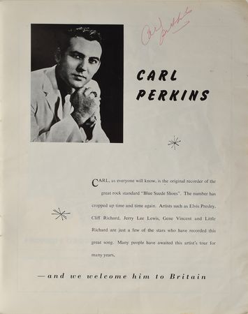 Lot #4245 Chuck Berry and Carl Perkins Signed Program - Image 5