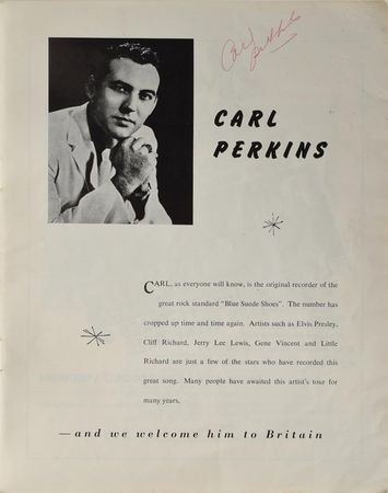 Lot #4245 Chuck Berry and Carl Perkins Signed Program - Image 4
