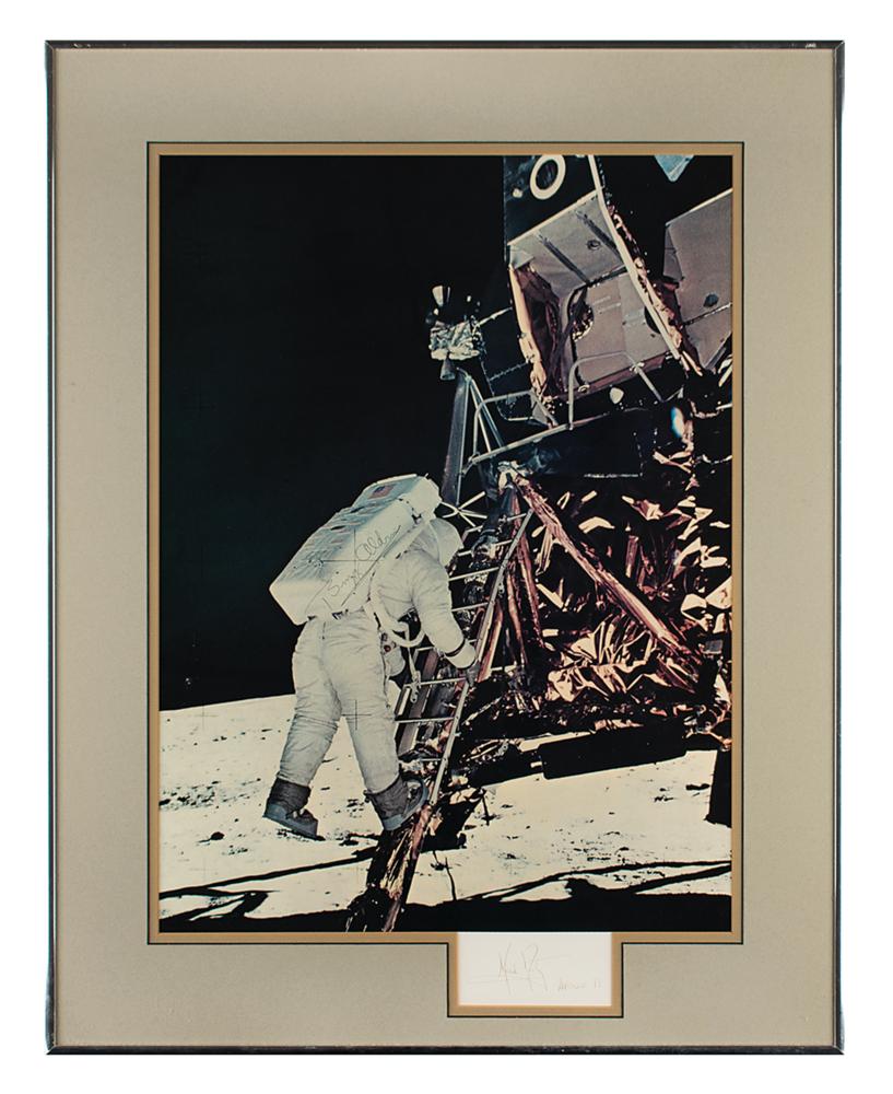 Neil Armstrong and Buzz Aldrin Signature Display | RR Auction