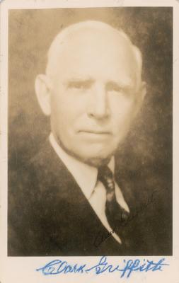 Lot #971 Clark Griffith (3) Signed Items - Image 1
