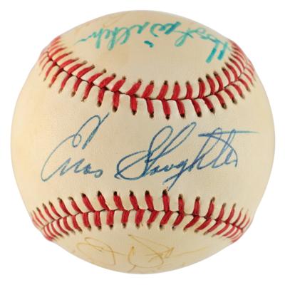 Lot #941 Baseball Hall of Famers (8) Signed