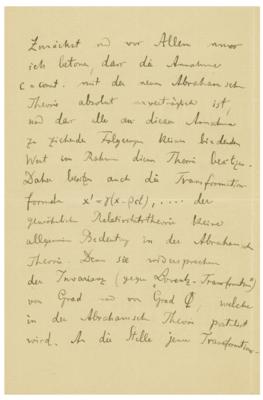 Lot #146 Max Planck (February 14, 1912): 