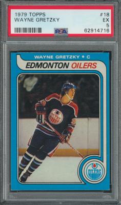 Lot #915 1979 Topps #18 Wayne Gretzky RC PSA EX 5 Hockey Card - Image 1