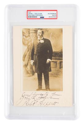 Lot #927 John L. Sullivan Signed Photograph - Image 1