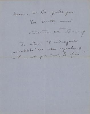 Lot #719 Colette de Jouvenel Autograph Letter Signed - Image 2