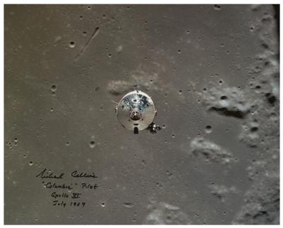 Lot #569 Michael Collins Signed Oversized Photograph - Image 1