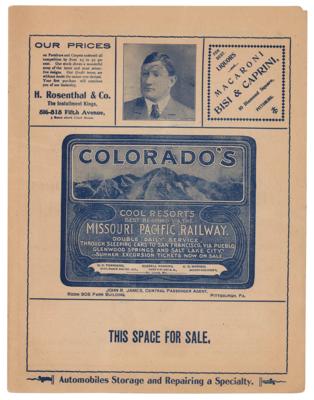 Lot #995 Pittsburgh Pirates: 1902 Program with Honus Wagner Program - Image 5