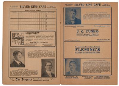 Lot #994 Pittsburgh Pirates: 1901 Program with Honus Wagner Program - Image 5