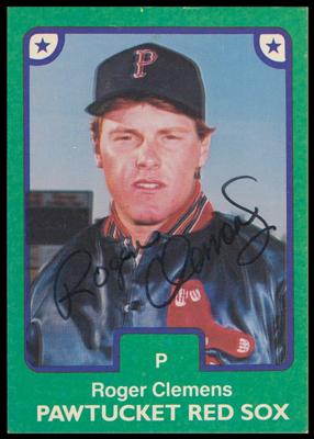 Lot #930 1984 TCMA Pawtucket Red Sox Complete Set with Signed Roger Clemens Card Baseball Cards - Image 2