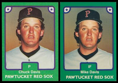 Lot #930 1984 TCMA Pawtucket Red Sox Complete Set with Signed Roger Clemens Card Baseball Cards - Image 4