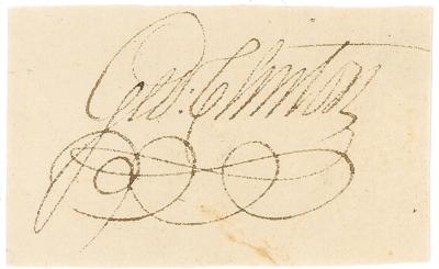 Lot #222 George Clinton Signature