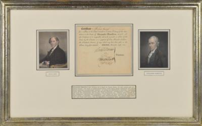 Lot #99 Alexander Hamilton Estate Document - Image 1
