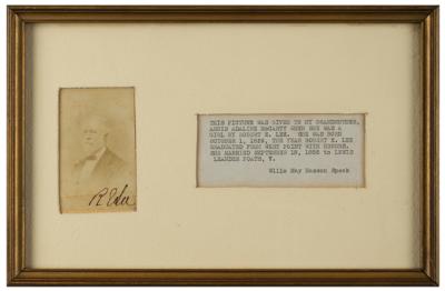 Lot #443 Robert E. Lee Signed Carte-de-Visite
