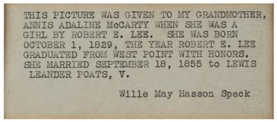 Lot #443 Robert E. Lee Signed Carte-de-Visite Photograph - Image 3