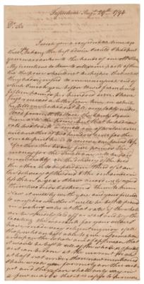 Lot #97 John Witherspoon Letter Signed - Image 1