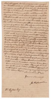 Lot #97 John Witherspoon Letter Signed - Image 2