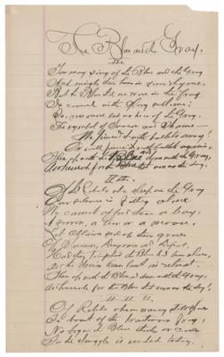 Lot #461 Civil War: Private Dalzell Autograph Manuscript Signed - Image 1