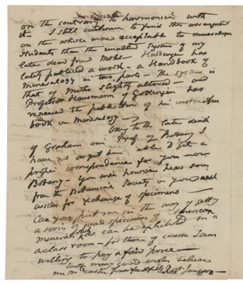 Lot #279 Robert Jameson: Darwin's teacher discusses systems of geological classification: 