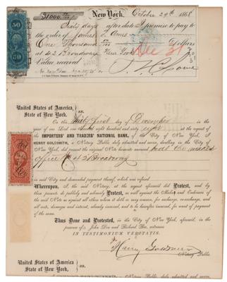 Lot #530 Thaddeus Lowe Document Signed