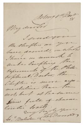 Lot #190 John Barrow Autograph Letter Signed