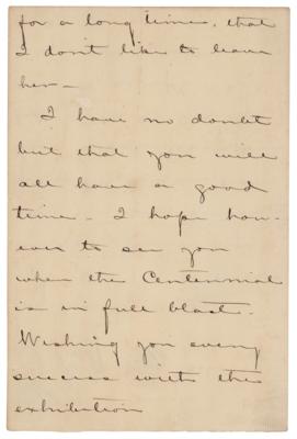 Lot #499 David D. Porter Letter Signed - Image 2
