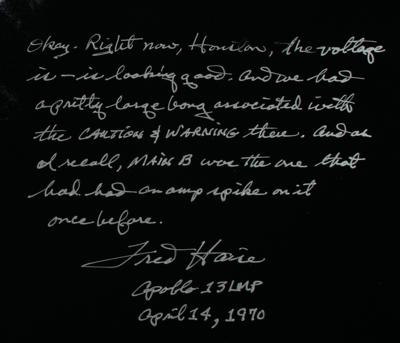 Lot #580 Fred Haise Signed Oversized Photograph - Image 2