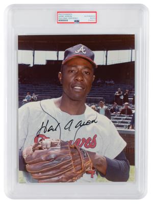 Lot #931 Hank Aaron Signed Photograph