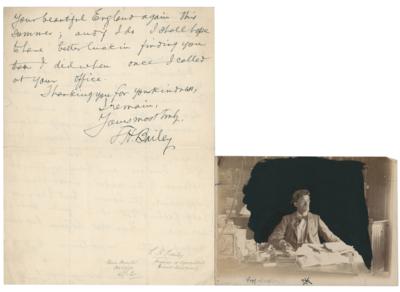 Lot #188 Liberty Hyde Bailey Autograph Letter Signed and Signed Photograph - Image 1