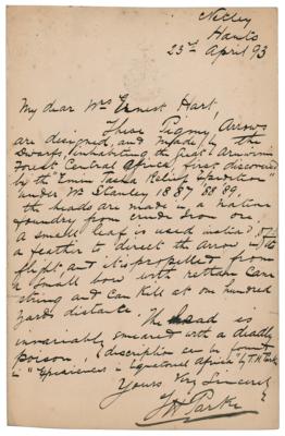 Lot #343 Thomas Heazle Parke: Pygmy Arrows are