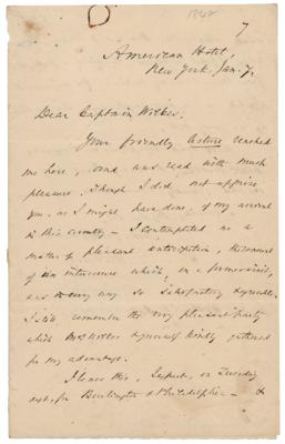 Lot #379 William Scoresby Autograph Letter Signed
