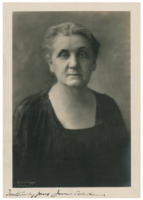 Lot #180 Jane Addams Signed Photograph