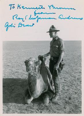 Lot #184 Roy Chapman Andrews Signed Photograph