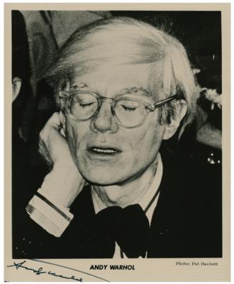 Lot #645 Andy Warhol Signed Photograph