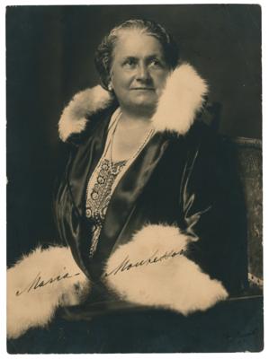 Lot #107 Maria Montessori Signed Photograph