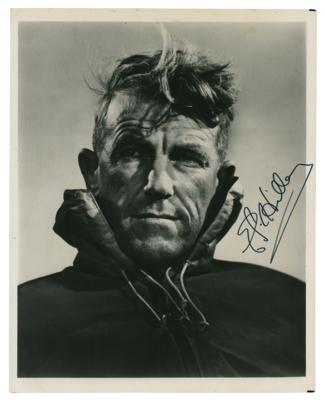 Lot #263 Edmund Hillary Signed Photograph