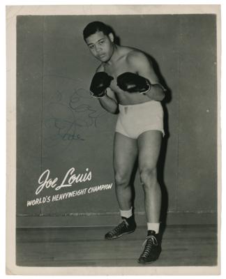 Lot #920 Joe Louis Signed Photograph