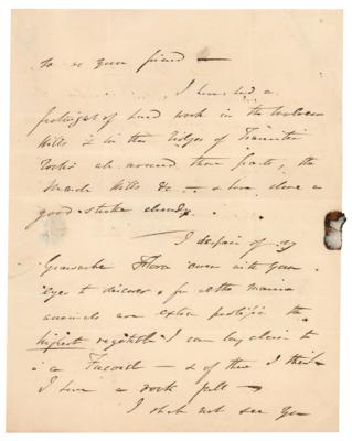 Lot #334 Roderick Murchison: Handwritten letter concerning 
