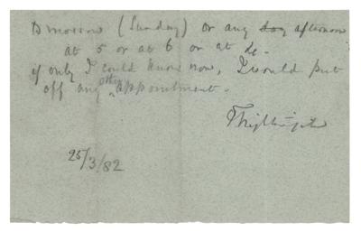 Lot #108 Florence Nightingale Autograph Letter Signed - Image 1