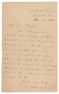 Lot #423 Charles Wheatstone Autograph Letter