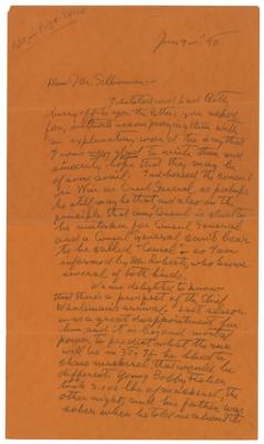 Lot #728 Booth Tarkington Autograph Letter Signed - Image 1