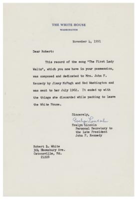 Lot #64 Jacqueline Kennedy Personally-Owned Record: 'The First Lady Waltz' - Image 4