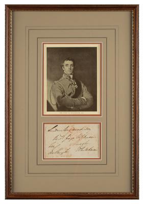Lot #515 Duke of Wellington Signed Free Frank - Image 1