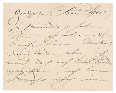 Lot #738 Clara Schumann Autograph Letter Signed - Image 2