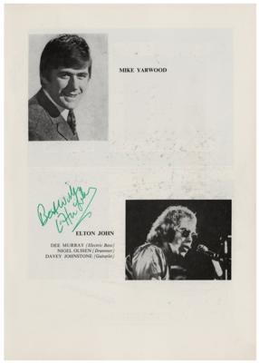 Lot #855 Elton John Signed Program - Image 1