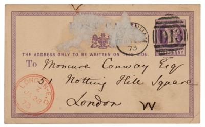 Lot #118 Charles Darwin Autograph Note Signed - Image 2