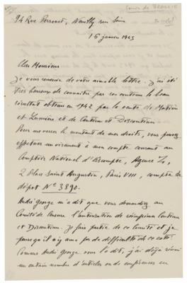 Lot #207 Louis de Broglie Autograph Letter Signed - Image 1