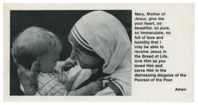 Lot #331 Mother Teresa: 